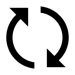 Triangle Arrow Synchronize Icon from Sharp Line - Material Pro Set