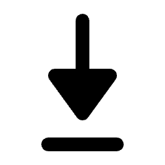 Triangle Arrow To Bottom Fill Icon from Rounded Fill - Material Pro Set