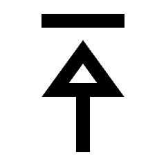 Triangle Arrow To Top Icon from Sharp Line - Material Pro Set