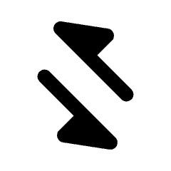 Triangle Arrow Transfer Diagonal 2 Fill Icon from Rounded Fill - Streamline Material Set