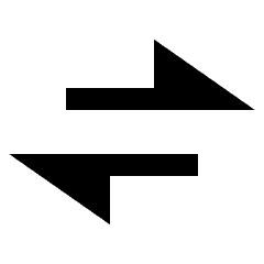 Triangle Arrow Transfer Horizontal 1 Icon from Sharp Line - Material Pro Set