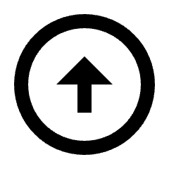 Triangle Arrow Up Circle Icon from Sharp Line - Streamline Material Set