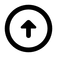 Triangle Arrow Up Circle Icon from Rounded Line - Material Pro Set