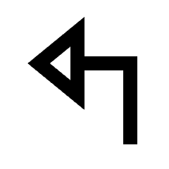 Triangle Arrow Up Left Icon from Sharp Line - Streamline Material Set