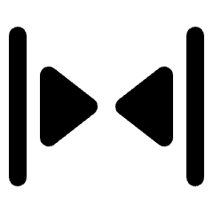 Triangle Arrow Vertical Compress Fill Icon from Rounded Fill - Streamline Material Set