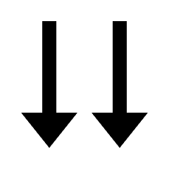 Triangle Double Triangle Arrow Down Fill Icon from Sharp Fill - Material Pro Set