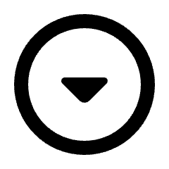 Triangle Down Circle Icon from Rounded Line - Streamline Material Set