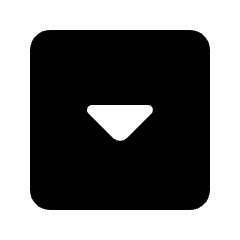 Triangle Down Square Fill Icon from Rounded Fill - Streamline Material Set