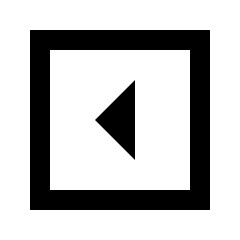 Triangle Left Square Icon from Sharp Line - Streamline Material Set