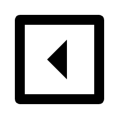 Triangle Left Square Icon from Outlined Line - Material Pro Set