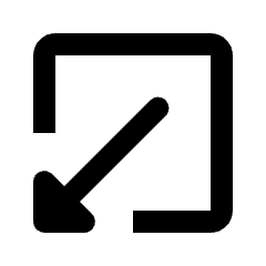 Triangle Minimize Window 1 Icon from Rounded Line - Material Pro Set