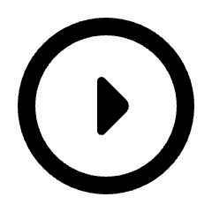 Triangle Right Circle Icon from Rounded Line - Material Pro Set