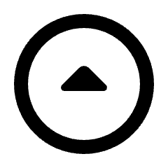Triangle Up Circle Icon from Rounded Line - Streamline Material Set