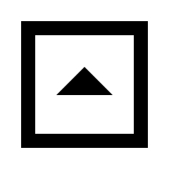 Triangle Up Square Icon from Sharp Line - Material Pro Set