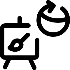 Art Frame Rotate Icon from Ultimate Regular Set