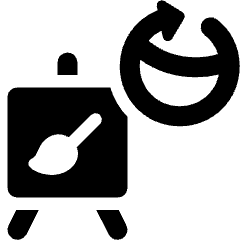 Art Frame Rotate Icon from Ultimate Bold Set