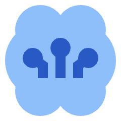 Artificial Intelligence Brain Icon from Sharp Flat Set