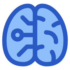 Artificial Intelligence Brain Icon from Plump Duo Set