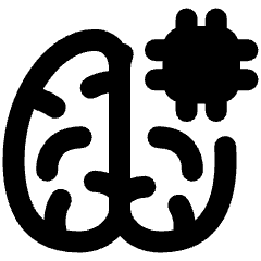 Artificial Intelligence Brain Chip Icon from Plump Remix Set