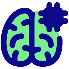 Artificial Intelligence Brain Chip Icon from Plump Pop Set