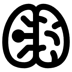 Artificial Intelligence Brain Icon from Plump Remix Set