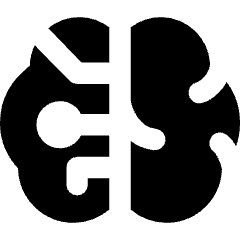 Artificial Intelligence Brain Icon from Core Solid Set