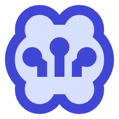 Artificial Intelligence Brain Icon from Sharp Duo Set