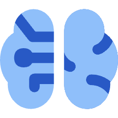 Artificial Intelligence Brain Icon from Flex Flat Set