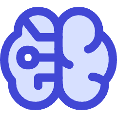 Artificial Intelligence Brain Icon from Flex Duo Set