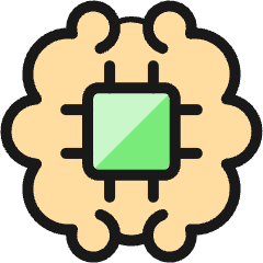 Brain Chip Icon from Ultimate Colors Set
