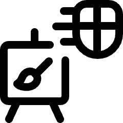 Deep Fake Application Art Frame Icon from Ultimate Regular Set