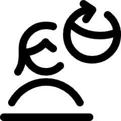 Deep Fake Application Political Person Female Rotate Icon from Ultimate Regular Set