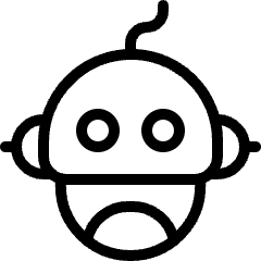 Robot Head Icon from Ultimate Light Set