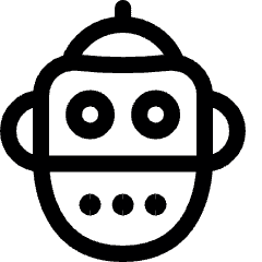 Robot Head Icon from Ultimate Regular Set