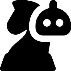 Robot Strategy Chess Icon from Core Solid Set