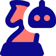 Robot Strategy Chess Icon from Core Pop Set