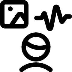 Target Human Image And Voice Icon from Ultimate Regular Set