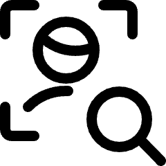 Target Human Research Search Icon from Ultimate Regular Set