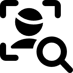 Target Human Research Search Icon from Ultimate Bold Set