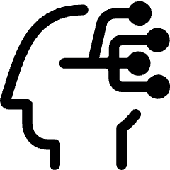Technology Head Ai Neurolink Icon from Ultimate Bold Set