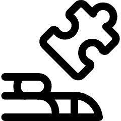 Technology Robot Hand Ai Logic Puzzle Icon from Ultimate Regular Set