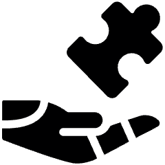 Technology Robot Hand Ai Logic Puzzle Icon from Ultimate Bold Set