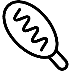 Asian Food Corndog Icon from Ultimate Light Set