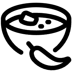 Asian Food Curry Bowl Icon from Ultimate Regular Set