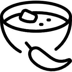 Asian Food Curry Bowl Icon from Ultimate Light Set