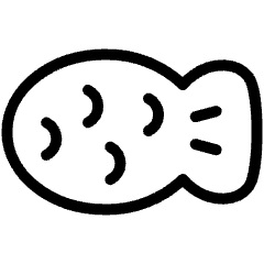 Asian Food Desert Fish Shaped Grilled Bun Taiyaki Icon from Ultimate Light Set