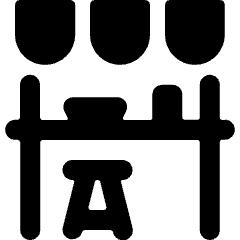 Asian Food Kiosk Icon from Ultimate Bold Set