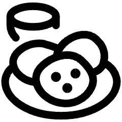 Asian Food Naan Dish Icon from Ultimate Regular Set