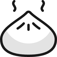 Asian Food Pork Bun Icon from Ultimate Colors Set
