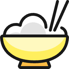 Asian Food Rice Icon from Ultimate Colors Set